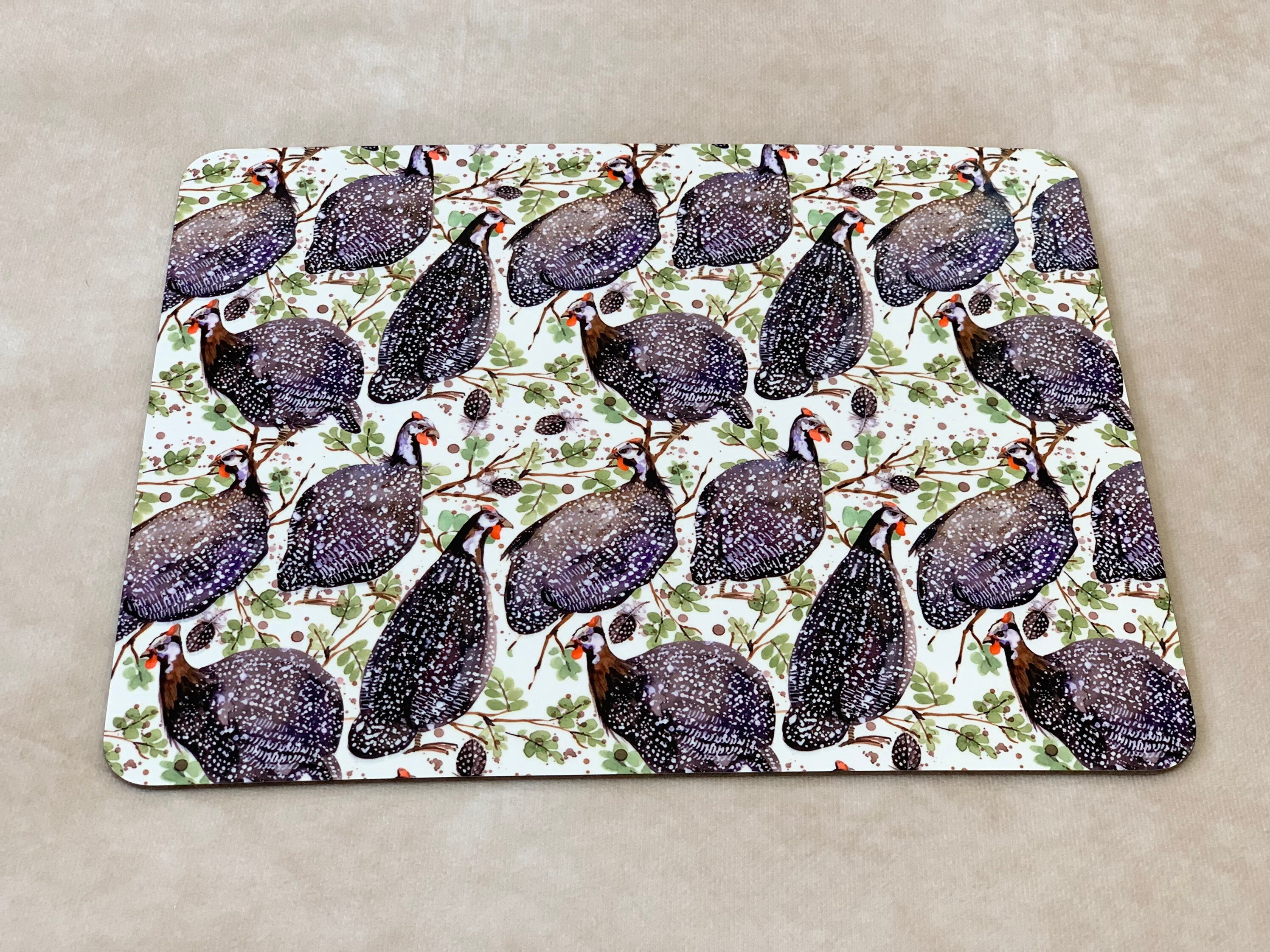 Guineafowl Placemat Afrikaans South African Tarentaal Etsy