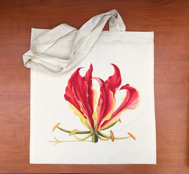 ZimbabweRhodesian Flame Lilly Gloriosa superba tote bag