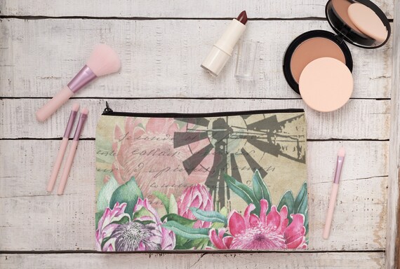 Neceser de maquillaje Estuche para l pices Karoo Windpomp y Protea