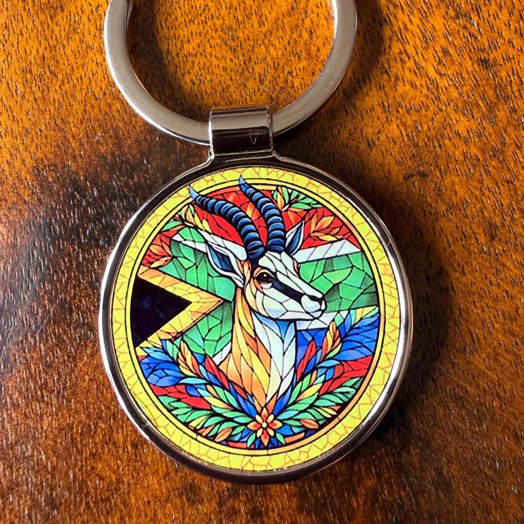 Springboks Key Ring South Africa Springbok Flag Keyring Key Chain - Etsy