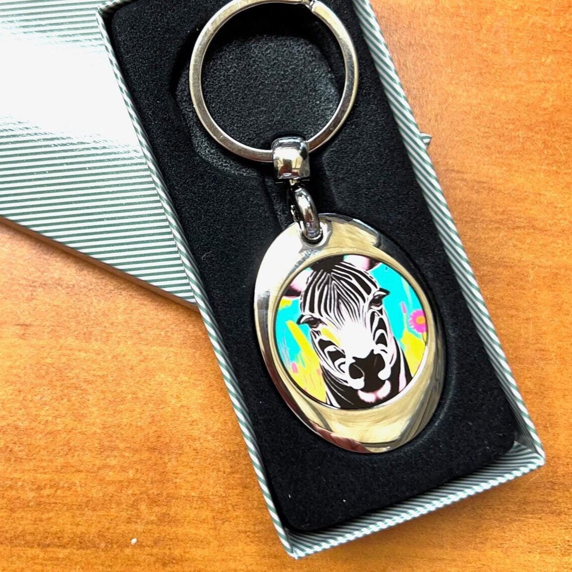 Safari African Savannah Jungle Animal Keyring Wildlife Gift Bright ...