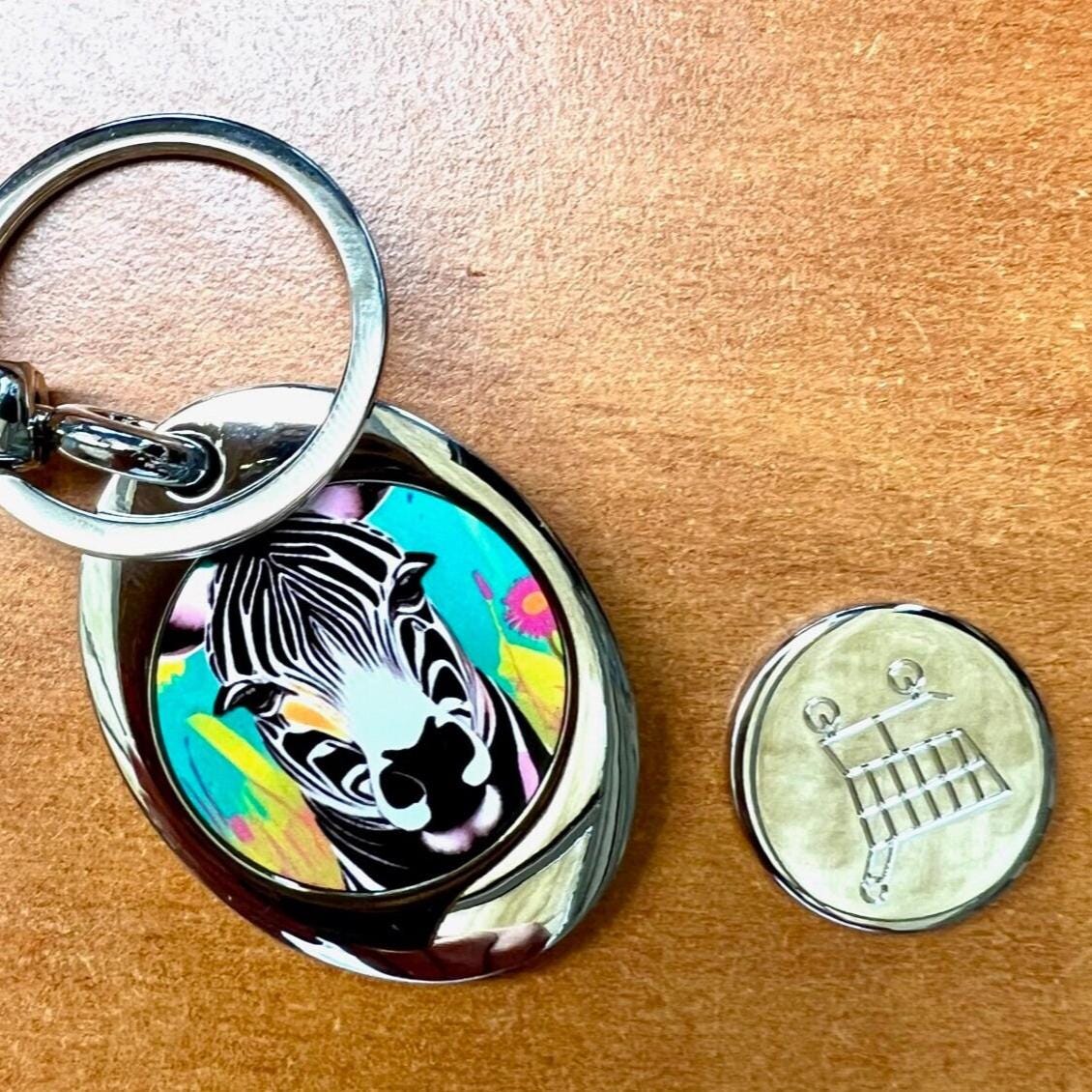 Safari African Savannah Jungle Animal Keyring Wildlife Gift Bright ...