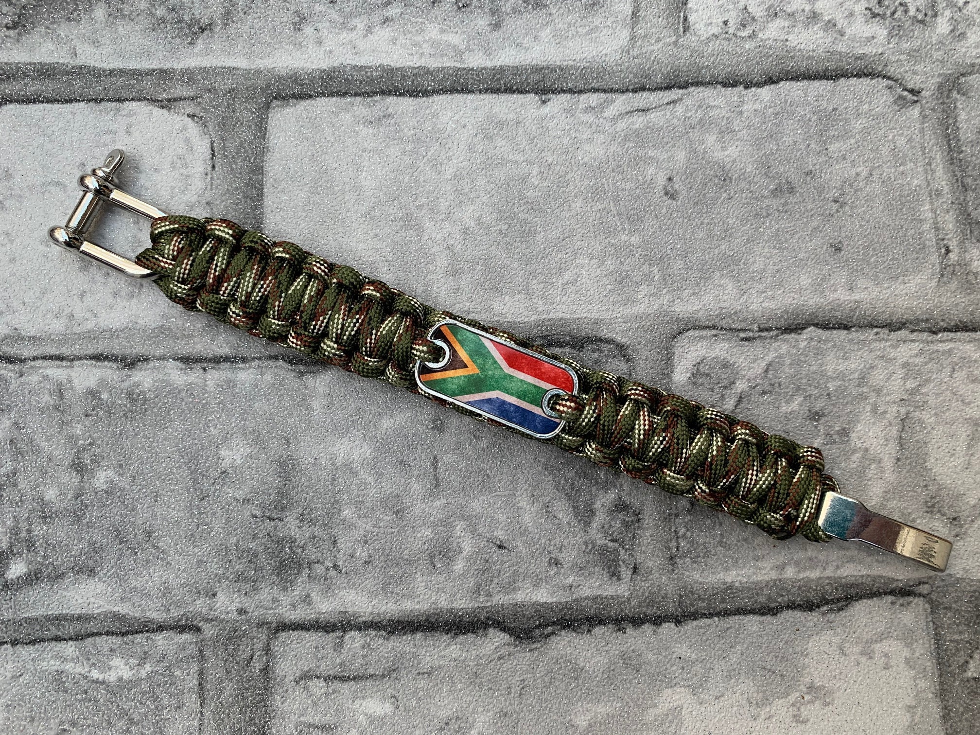 South Africa Flag Paracord wristband Etsy