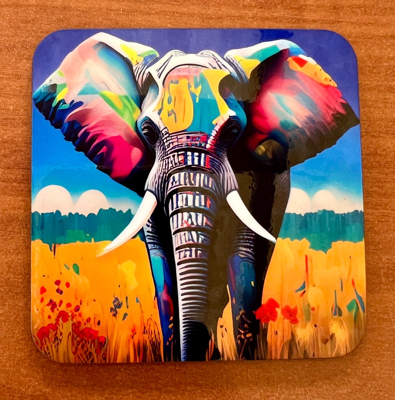 Safari African Savannah Jungle Animal Coasters Placemat Etsy