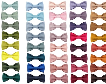 Wedding Linen Bow Tie - Linen Pocket Square - Bow Tie For Groom - Best Man Usher Groomsman - Wedding Suspenders - Wedding Cufflinks