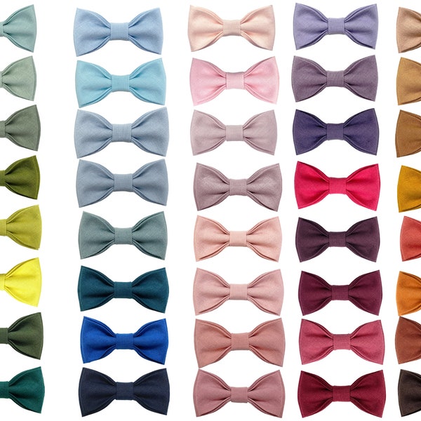 solid color bow ties