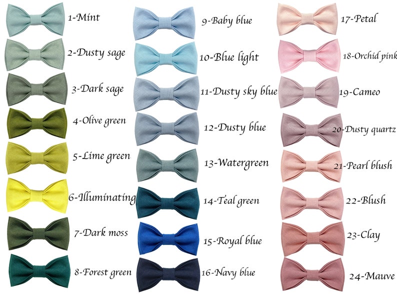 Wedding Linen Bow Tie Linen Pocket Square Bow Tie For Groom Best Man Usher Groomsman Wedding Suspenders Wedding Cufflinks image 6