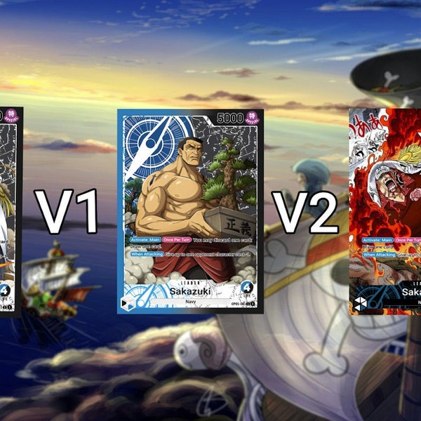 One Piece Custom Leader Cards Etsy