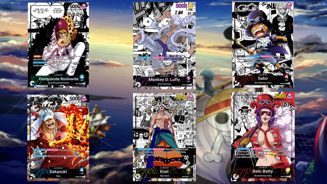 One Piece Custom Leaders OP5 Manga - Etsy