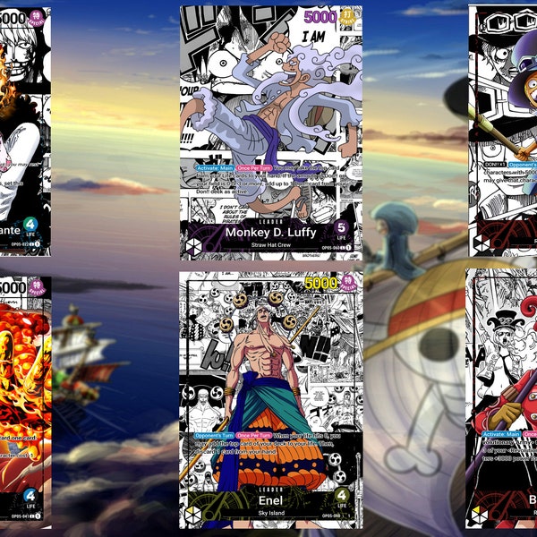 One Piece Custom Leader Cards - Etsy