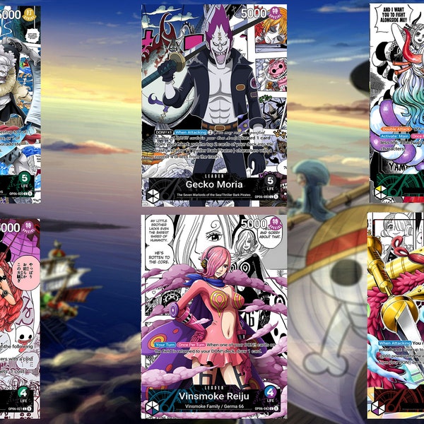 One Piece Custom Leader Cards Etsy