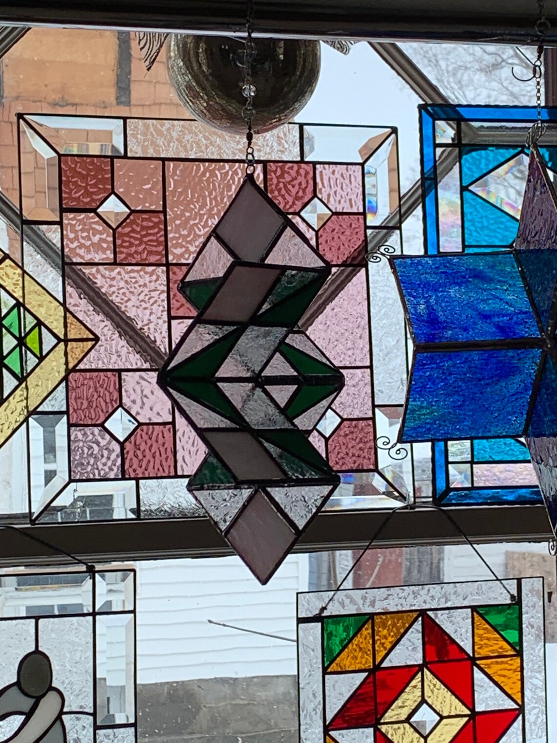 9 Stained Glass Spinner Etsy