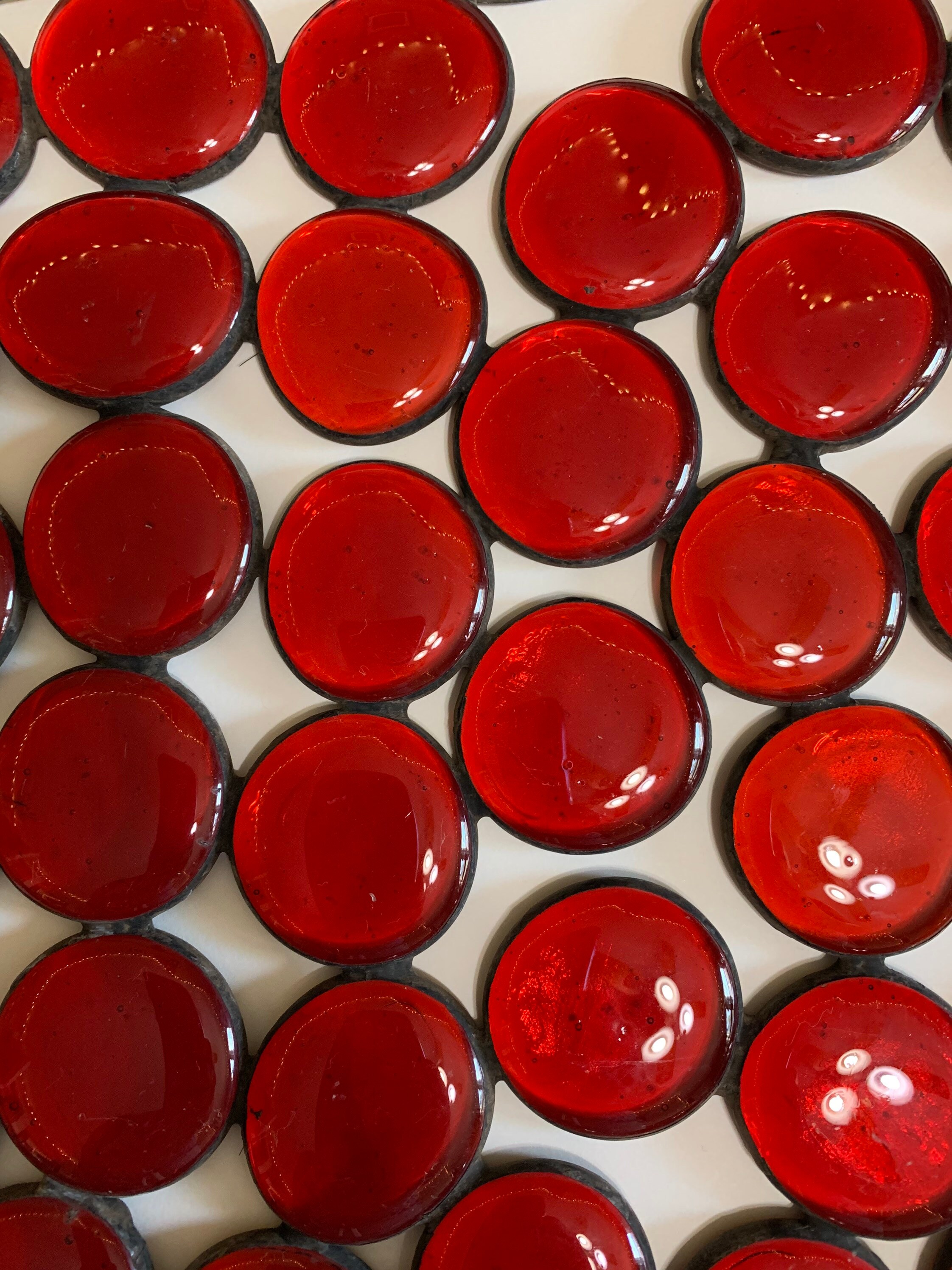 Stained Glass Red Nugget 12 X 12 Panel. Lava or Fire Etsy