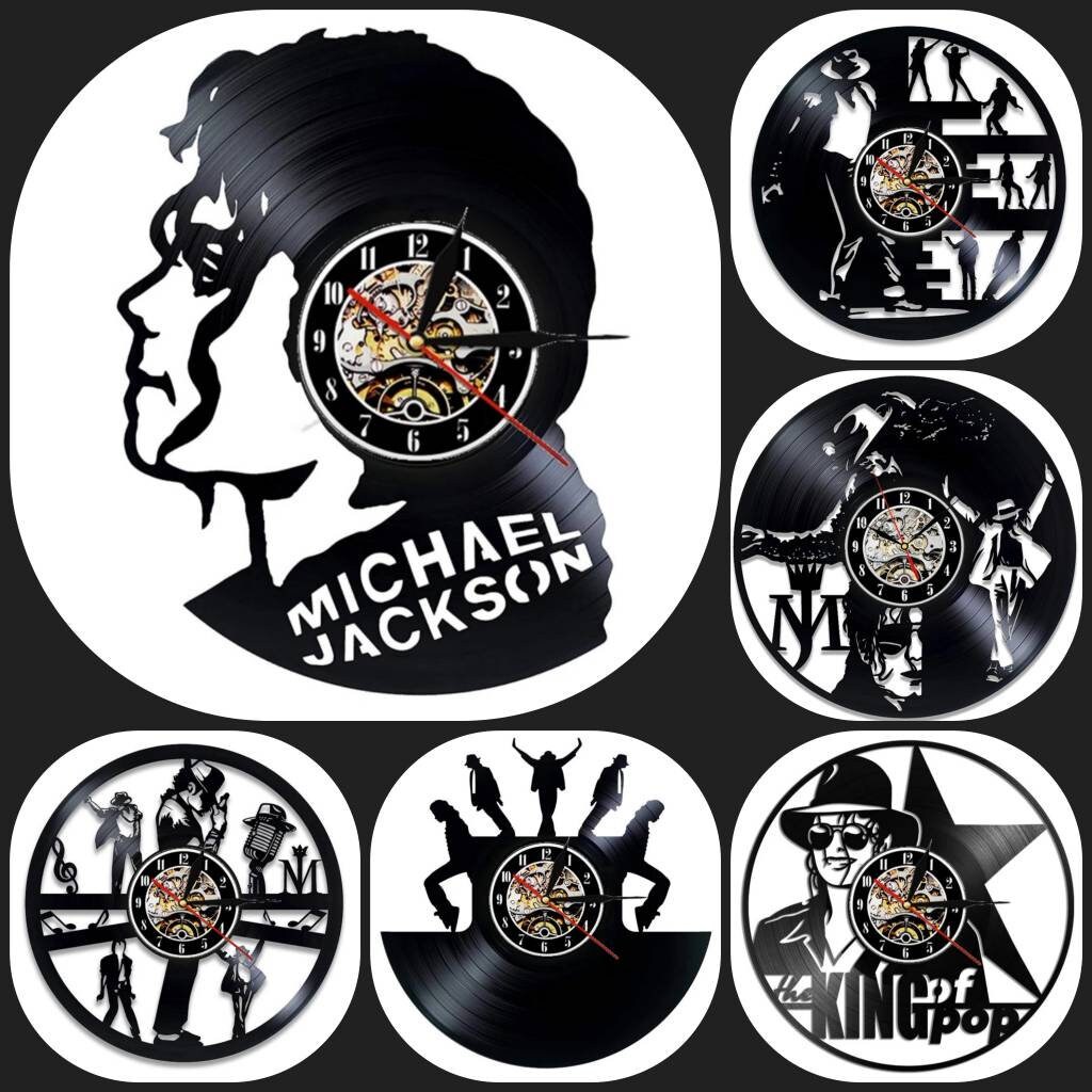 Michael Jackson Vinyl Wall Clock King Of Pop Lp Record Gift Decoration Accueil
