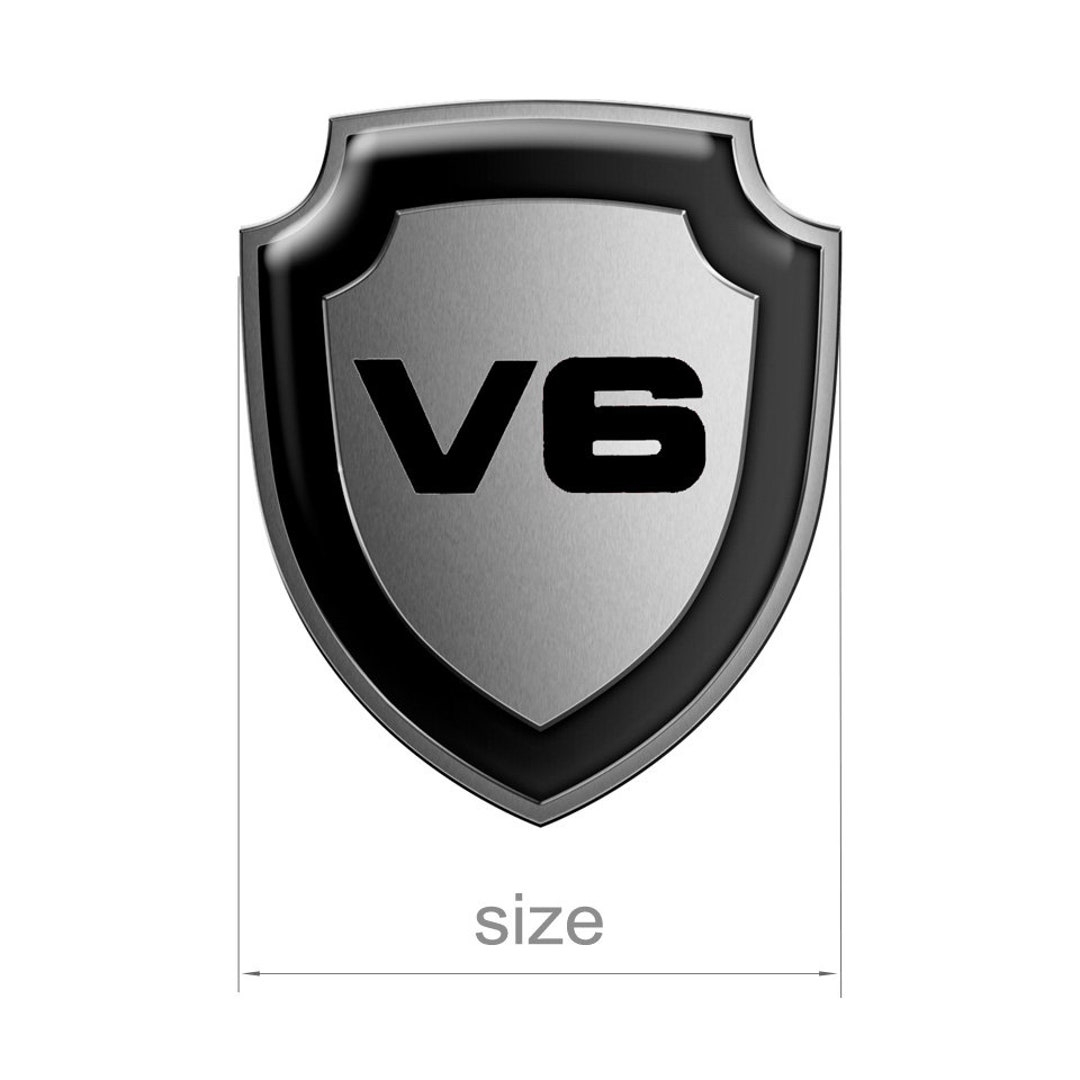 Shield Decals All Sizes 3D Print Shield Emblem, Dome Silver Logo V6, Top Quality ...