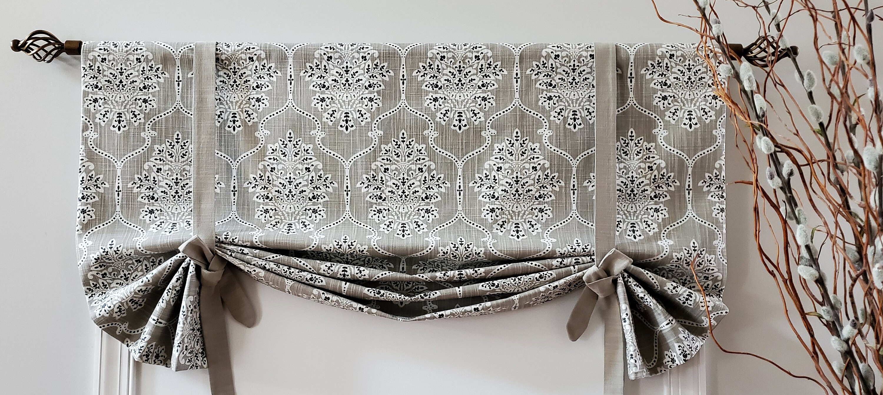 Tie Up Valance Fully Lined/Shade/Kitchen Curtain Dreamscape Etsy