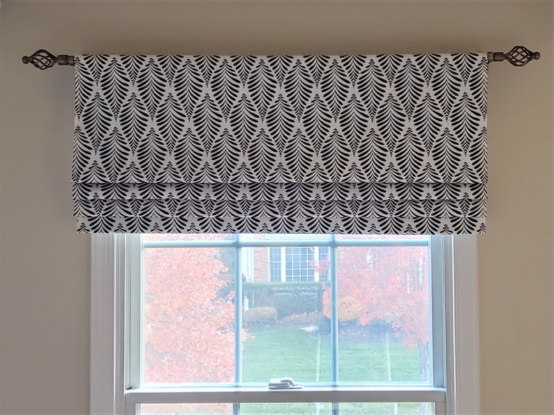 Bottom Pleated Valance Faux Roman Shade Valance MC Swavelle Etsy