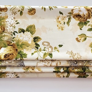 Bottom Pleated lined Valance (Faux Roman Shade Valance):  KASMIR PARKVIEW - Custom Window Treatment