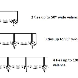 Tie up Lined Valance/shade/kitchen Curtain: Vertical Ticking - Etsy