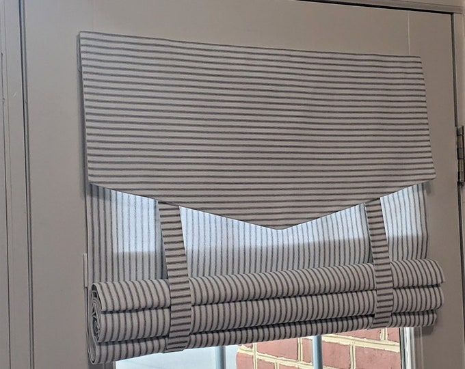 Fully Lined Stripe Door Curtain, Front Door Curtain, Patio Door