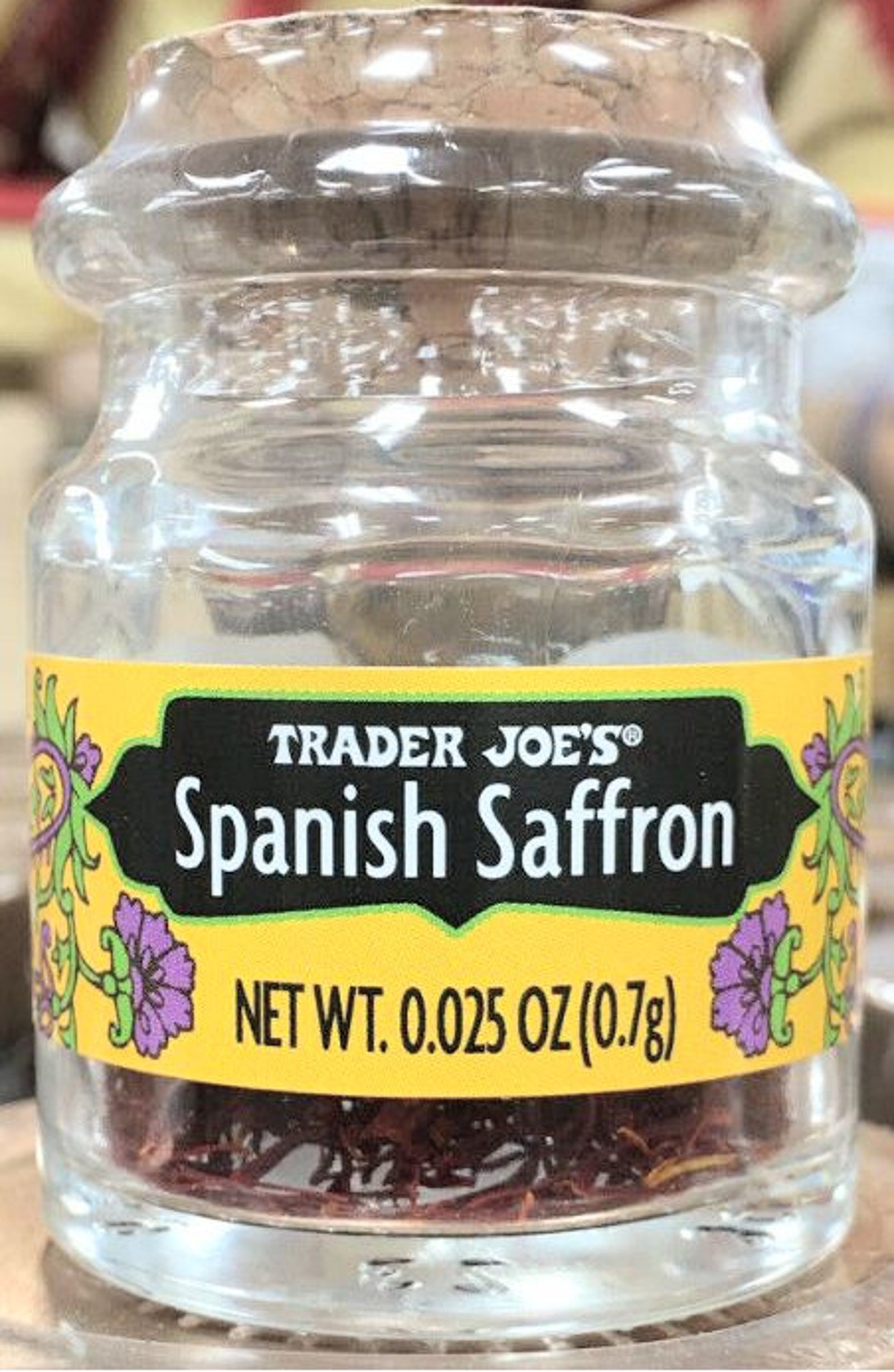 Trader Joe's Spanish Saffron NET WT 0.025OZ 0.7g Etsy