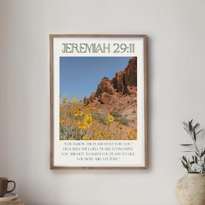 Jeremiah 29:11 Wall Art Printable