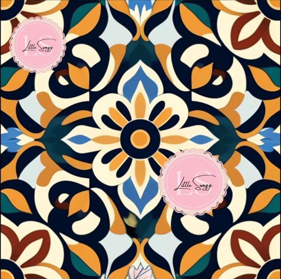 Repetitive Mandala Style Pattern File for Sublimation for Digital Paper ...
