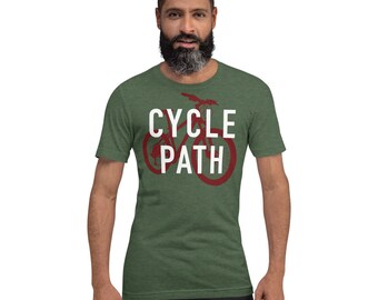 Dit Unisex T-Shirt met korte mouwen ziet er geweldig uit op elk fietspad.