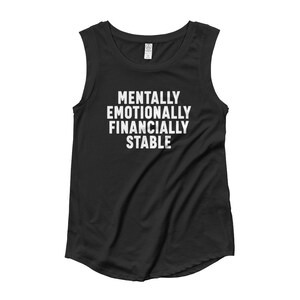 This Ladies’ Cap Sleeve T-Shirt says it all.