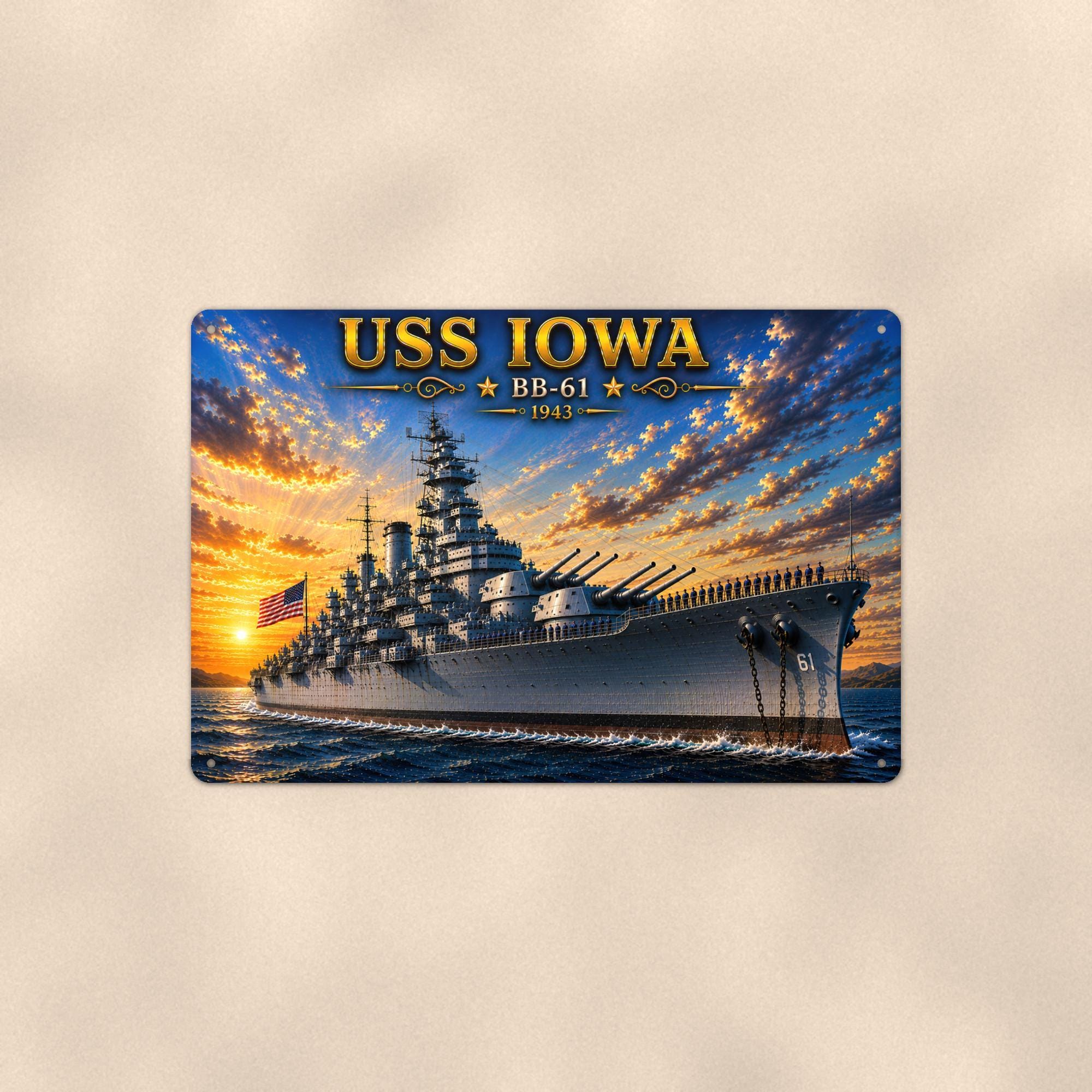 Battleship Iowa - Etsy