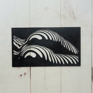 Female body metal wall art, womens body decor, womens butt, conversation piece, abstract minimalist, wall hanging, gift for him, for mancave