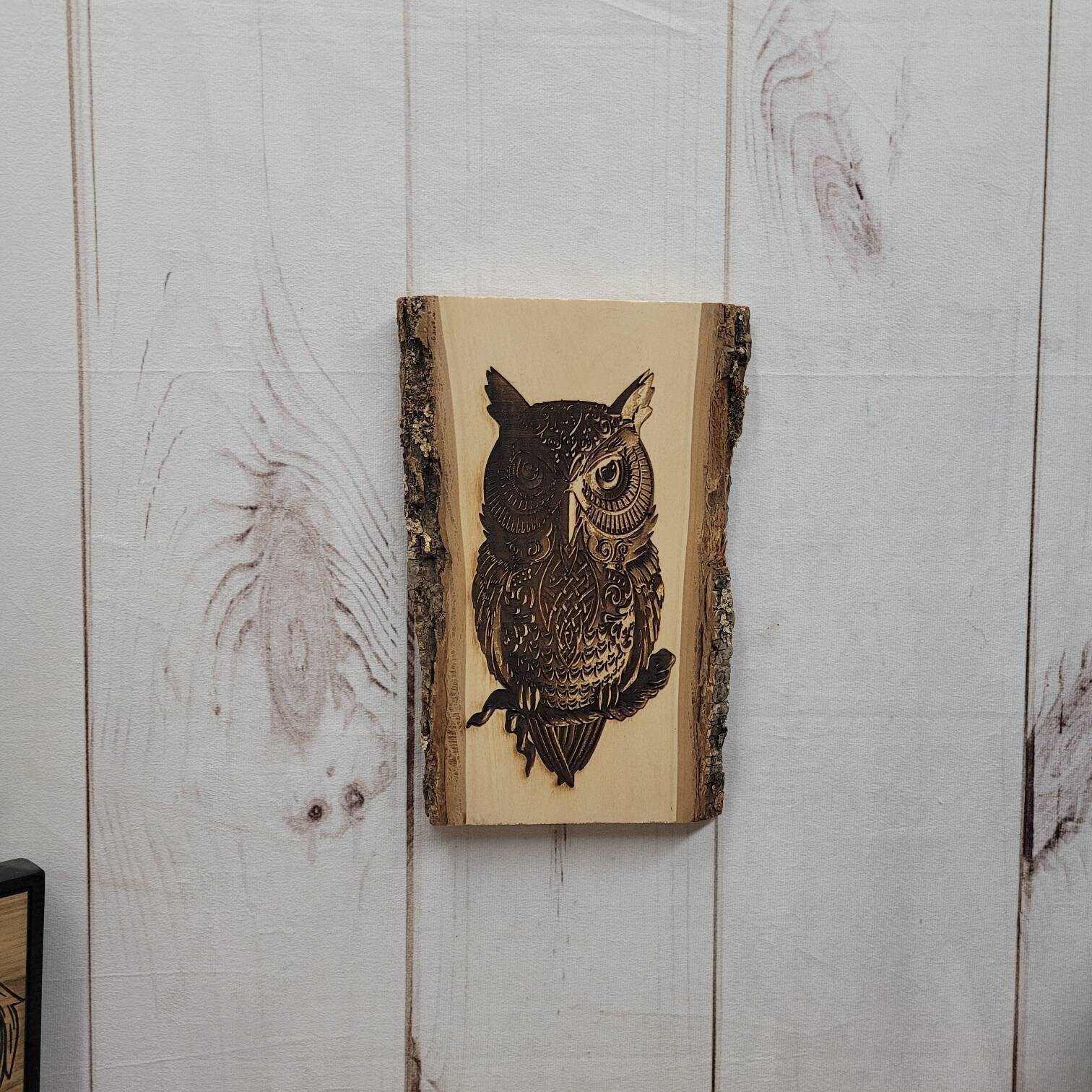Owl Wood Art for Wall Great Horned Owl Owl Wood Sign Owl Etsy Hong Kong