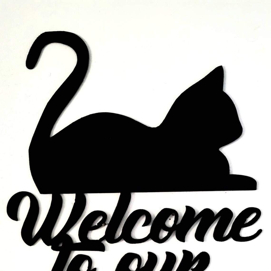 Door Hanger Cat Wall Hanging Cat Decor Porch Decor Etsy