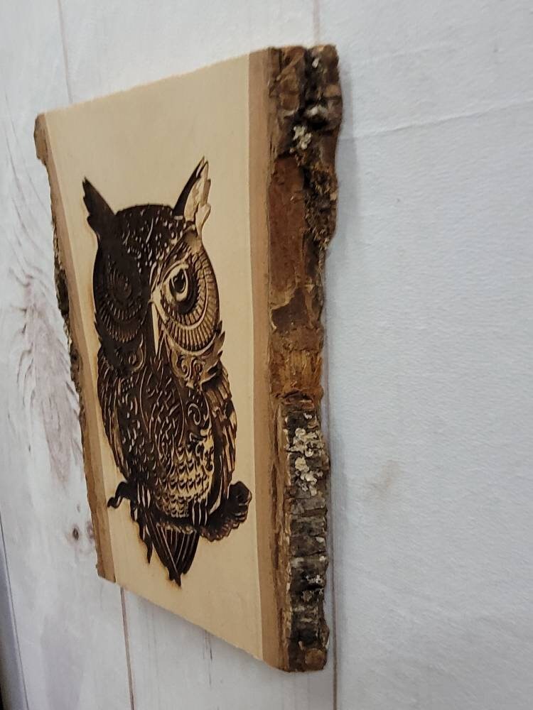 Owl Wood Art for Wall Great Horned Owl Owl Wood Sign Owl Etsy Hong Kong