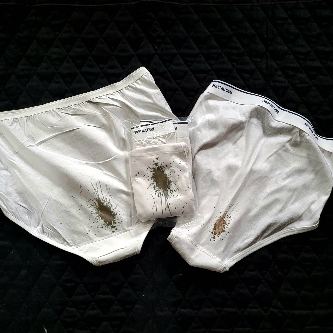 Calzoncillos manchados de blanco hotsell