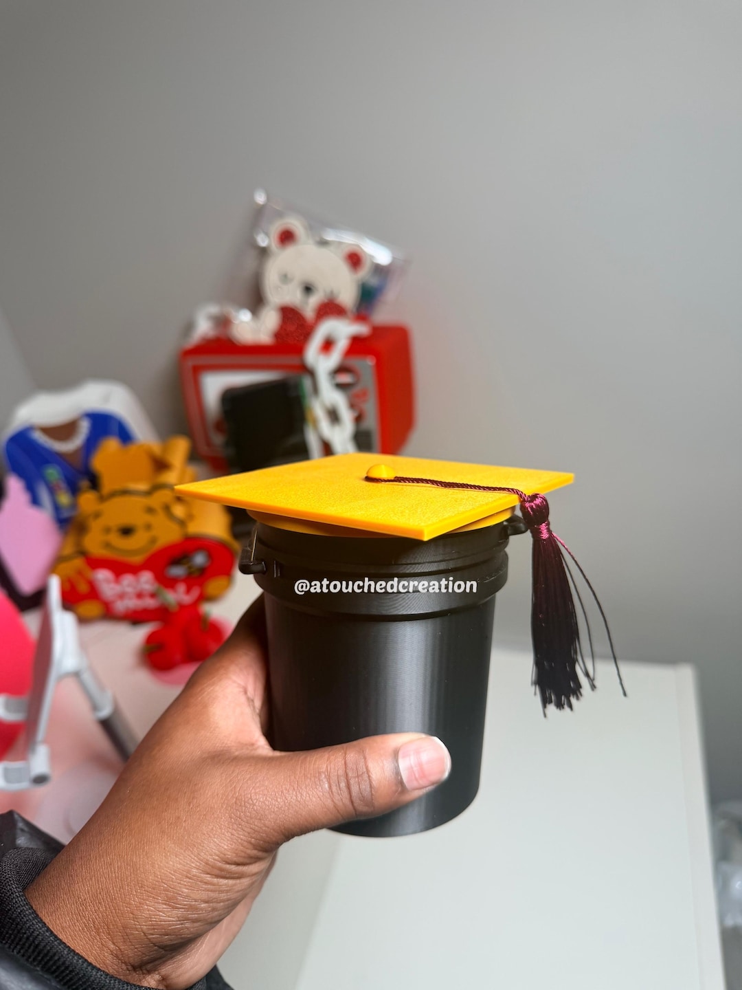 Graduation Mini Bucket Hat STL 3MF | 3D Print File Instant Download ...