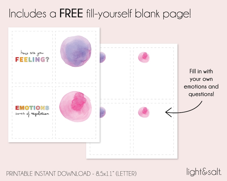 Emotions Flash Cards Zones of Regulation Cards Social - Etsy Hong Kong