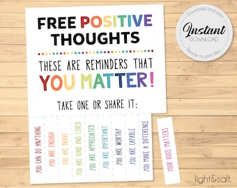 Affirmation Tear off Flyer School Counselor Office Door Sign - Etsy