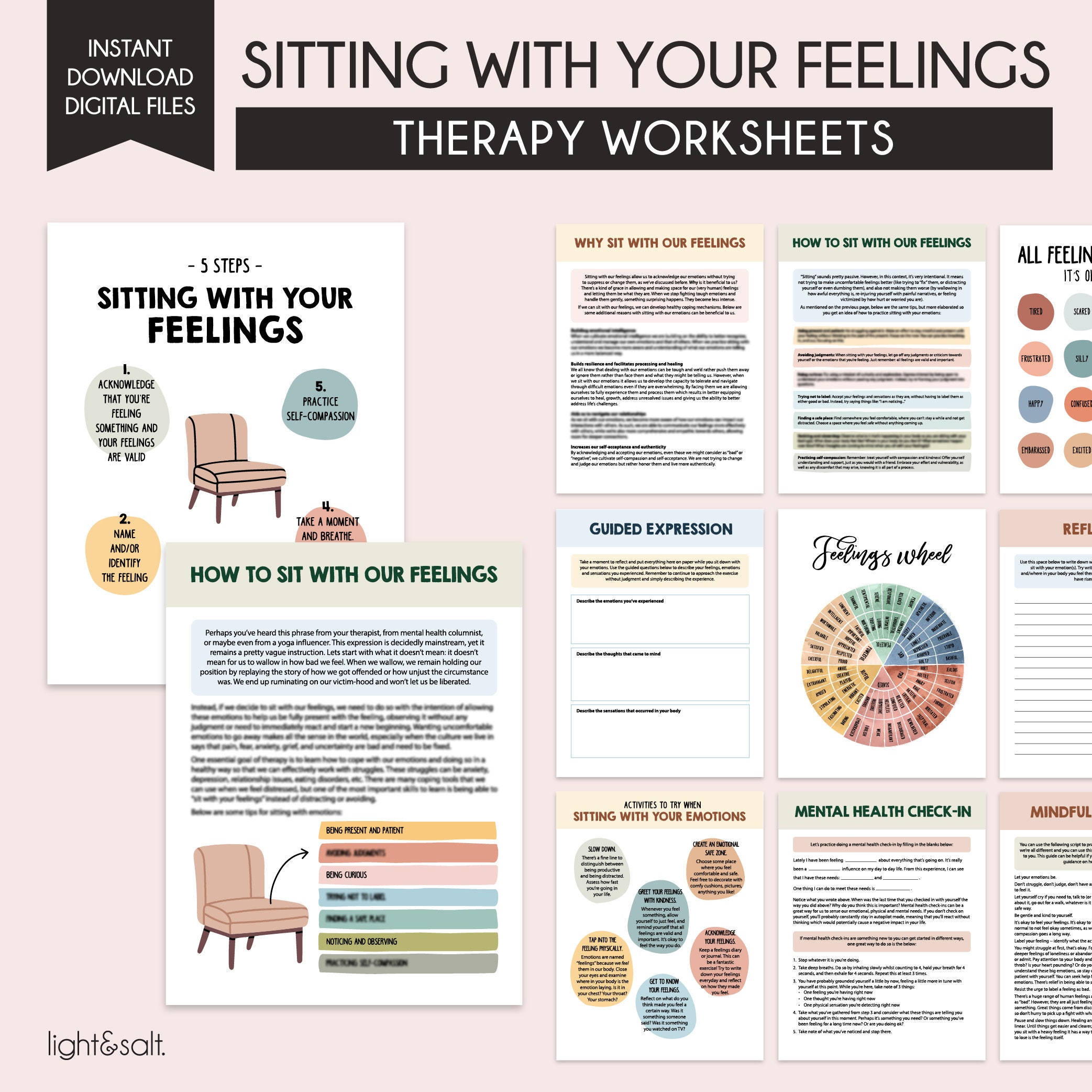 ADHD Bundle, Executive Functioning, Therapy Worksheets, Inner Critic ...