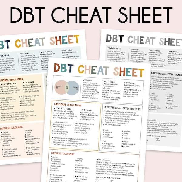 Dbt Cheat Sheet Etsy
