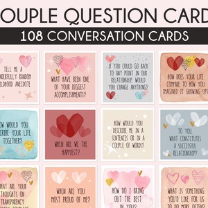 Stellenvragenkaarten, gespreksvragen stellen, date night-vragen voor stellen, relatievragen, spellen voor stellen, relatietherapie