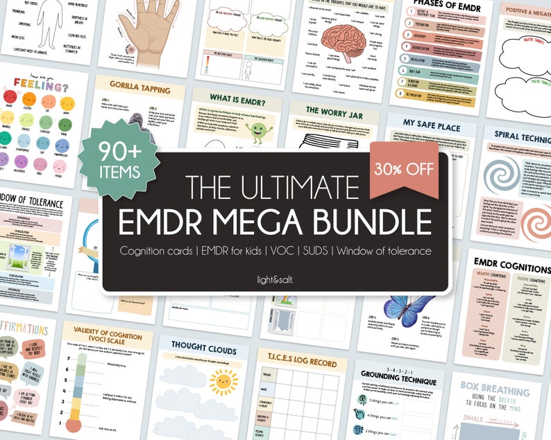 EMDR Bundle for Therapists EMDR Therapy Counseling Trauma - Etsy