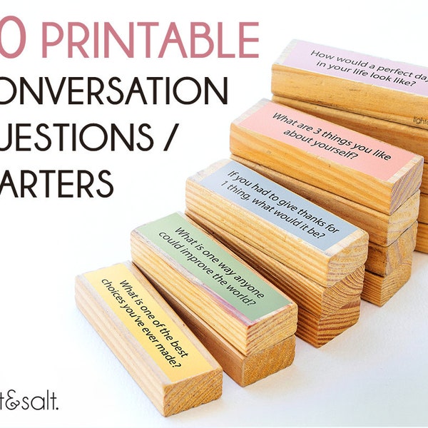 Conversation starter cards, social psychology, Table Talk Family Conversation Cards, social anxiety, Ice Breaker, question cards, stack game