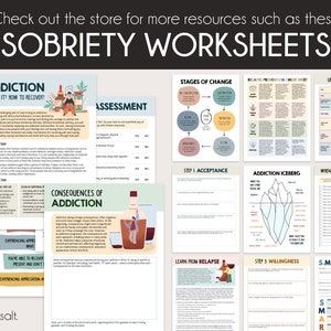 Relapse Prevention Cheat Sheet and Plan, Sobriety, Addiction, Substance ...