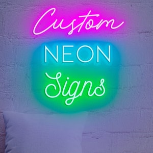 Custom neon sign personalized, Custom neon light sign for wall, Custom name neon sign light, Custom light up sign, Custom led signs for wall