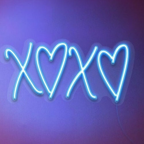 Xoxo Neon Lightxoxo Neon Signneon Sign Bedroom Xoxoneon Etsy