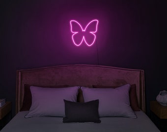 Neon Butterfly Etsy