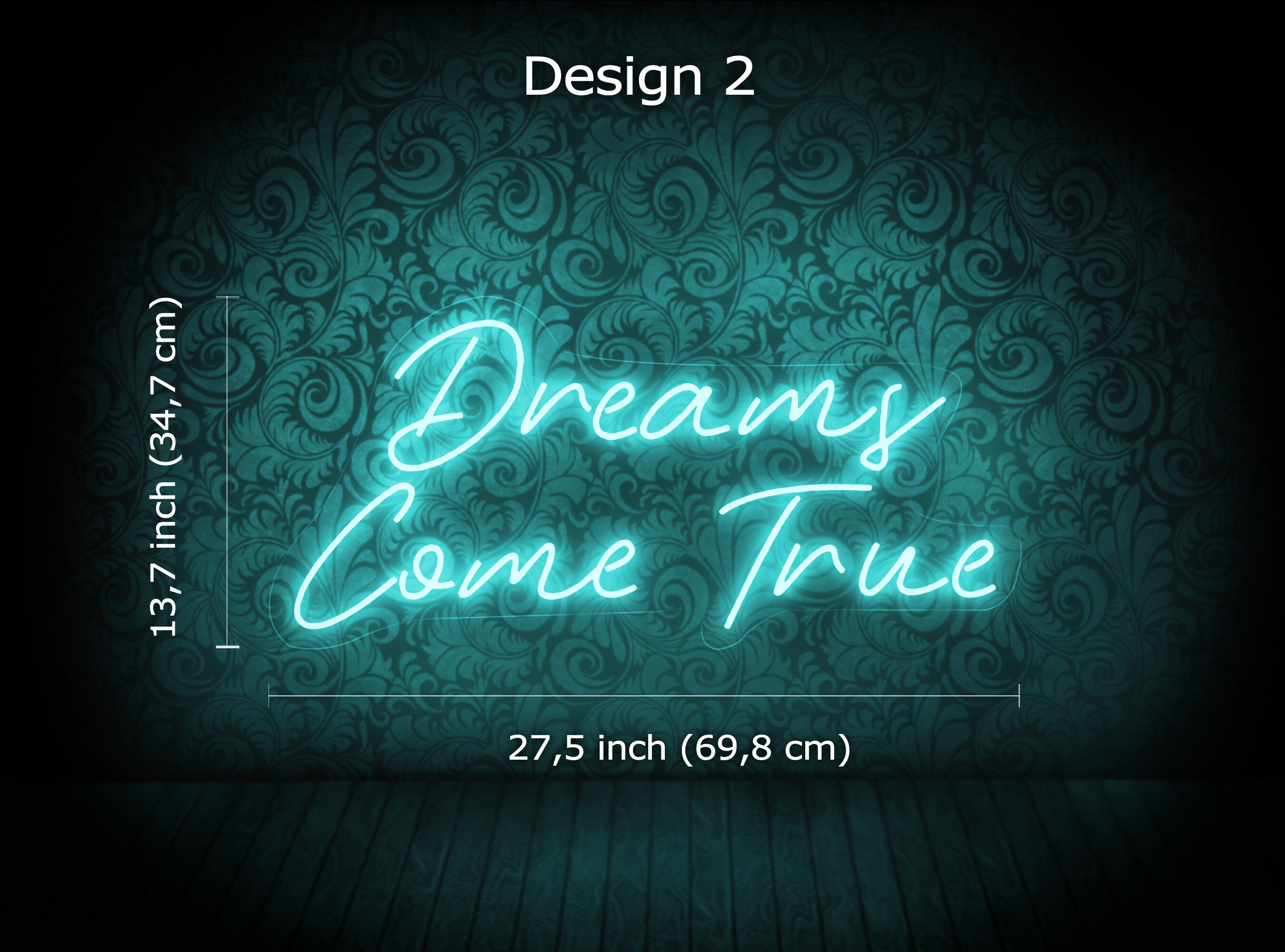 Dreams Come True Neon Signdreams Come True Led Signdreams Etsy