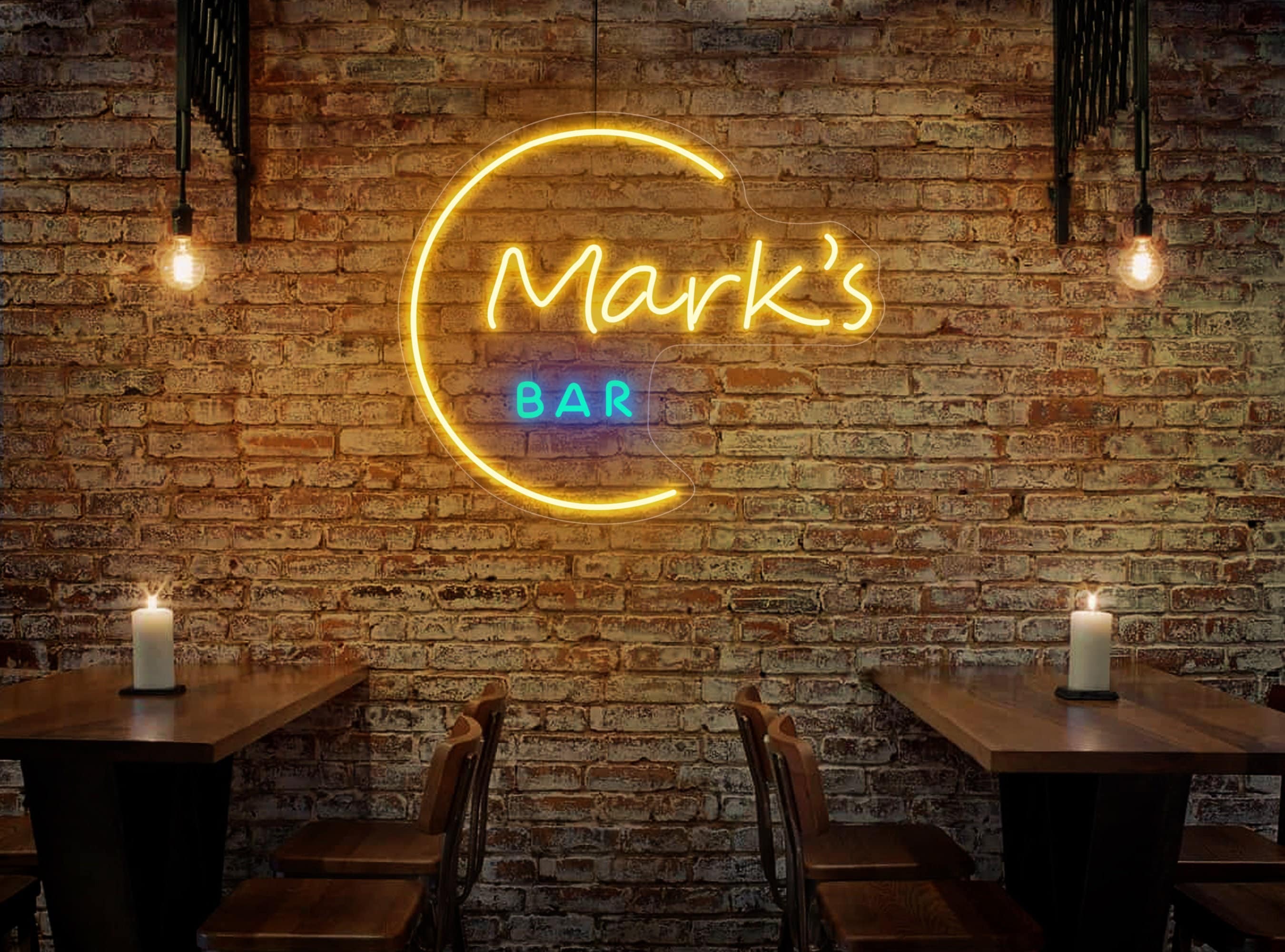 Custom Neon Sign for Bar Bar Neon Light Sign Personalized Etsy