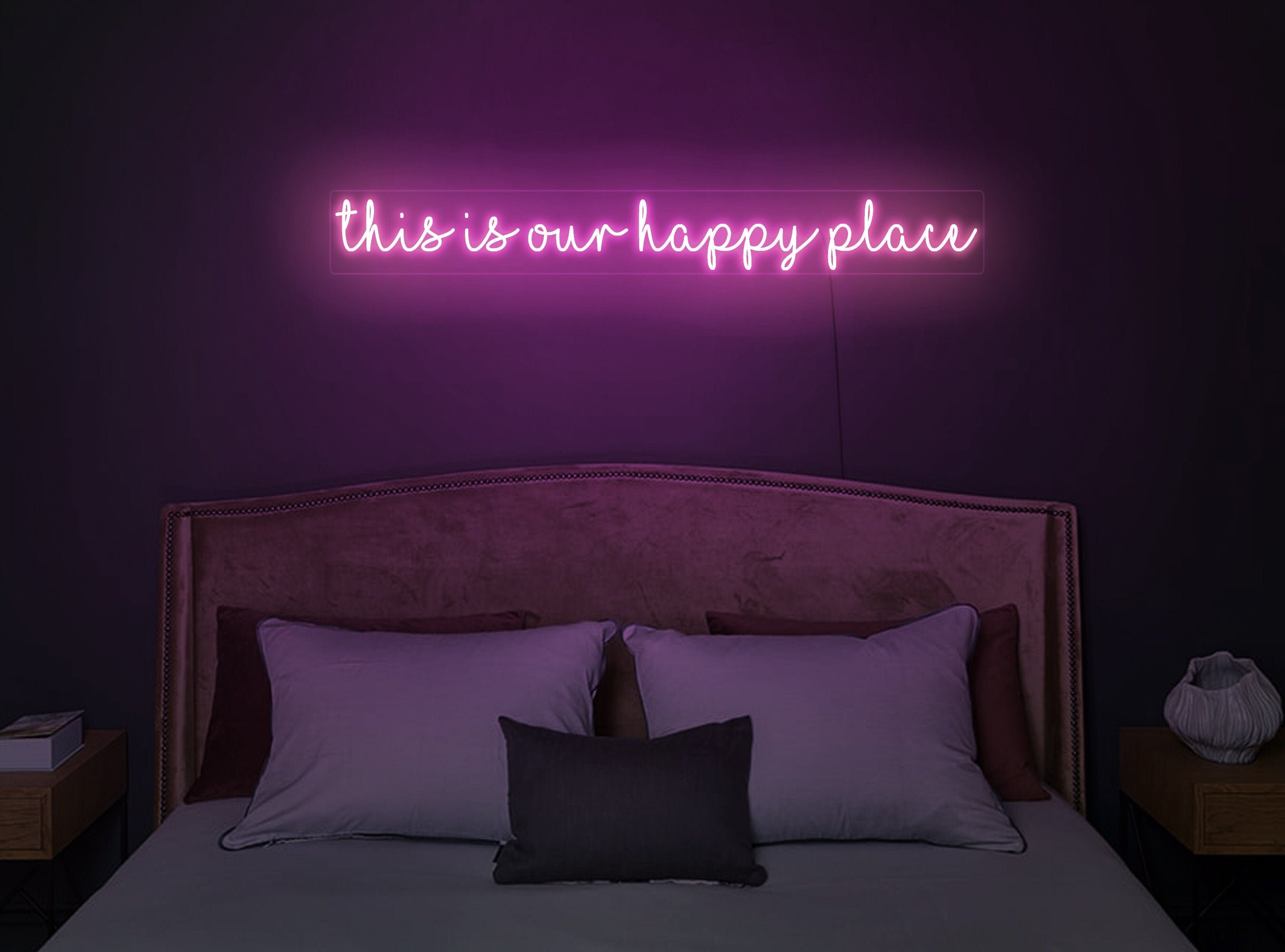 This is Our Happy Place Neon Signthis is Our Happy Place Led Etsy